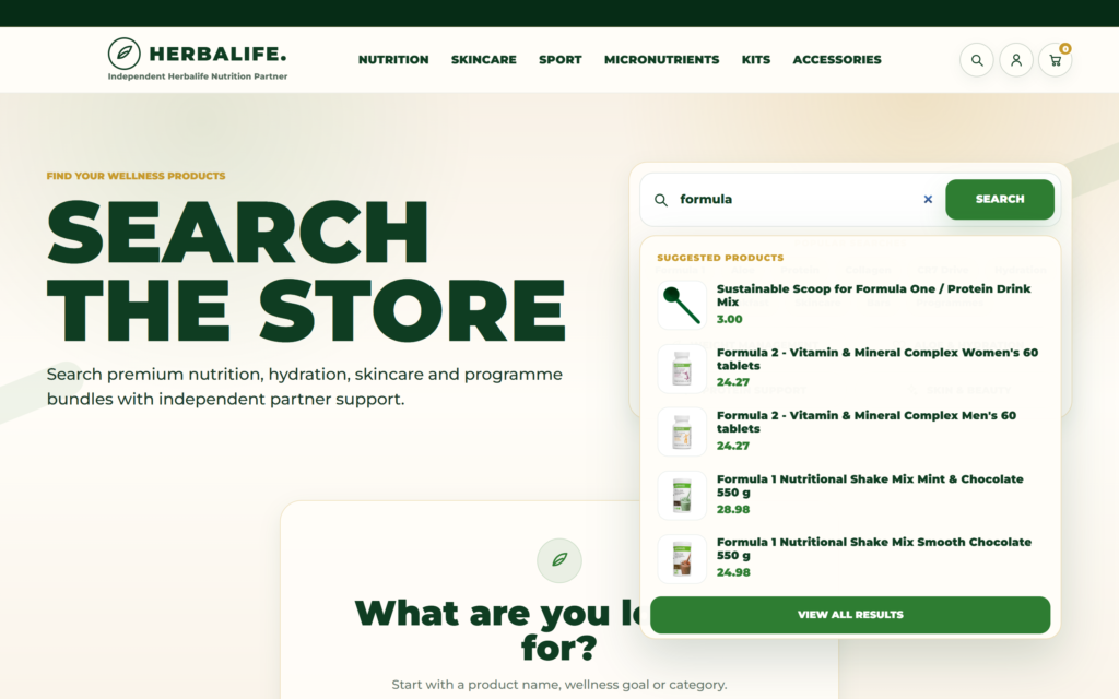 Predictive search desktop